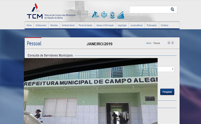 Folha de pessoal da prefeitura campoalegrense – Janeiro/2019